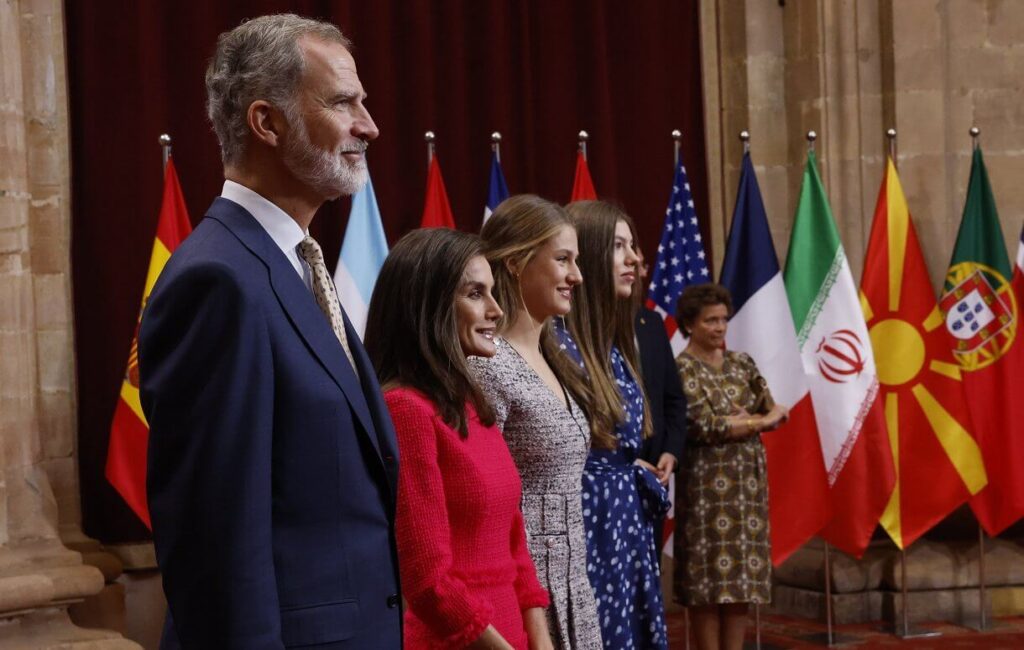 La Familia Real asiste a la recepcion de los Premios Princesa de Asturias 2024 5 1024x650 - La Familia Real Española Asiste a la Recepción de los Premios Princesa de Asturias 2024