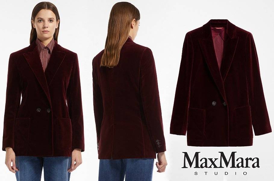 MAX MARA STUDIO Americana de terciopelo Ozieri