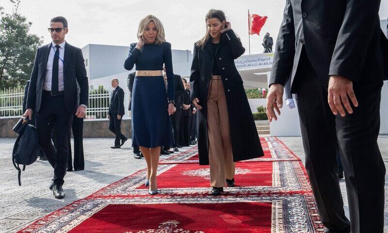 La Princesa Lalla Hasna y Brigitte Macron visitan el Gran Teatro de Rabat 07 - La Princesa Lalla Hasna y Brigitte Macron visitan el Gran Teatro de Rabat