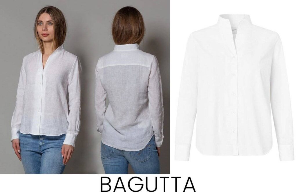 Camisa de lino coreana Bagutta