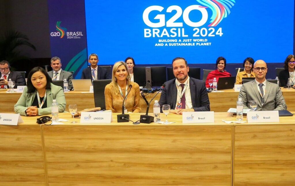 La Reina Maxima participa en el foro del G20 3 1024x646 - La Reina Máxima participa en el foro del G20 sobre inclusión financiera en Río de Janeiro