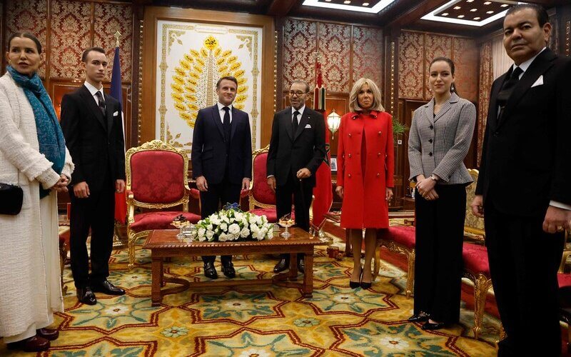 La familia real de Marruecos recibe al presidente frances Macron y a su esposa 5 - La familia real de Marruecos recibe al presidente francés Emmanuel Macron y a su esposa Brigitte Macron