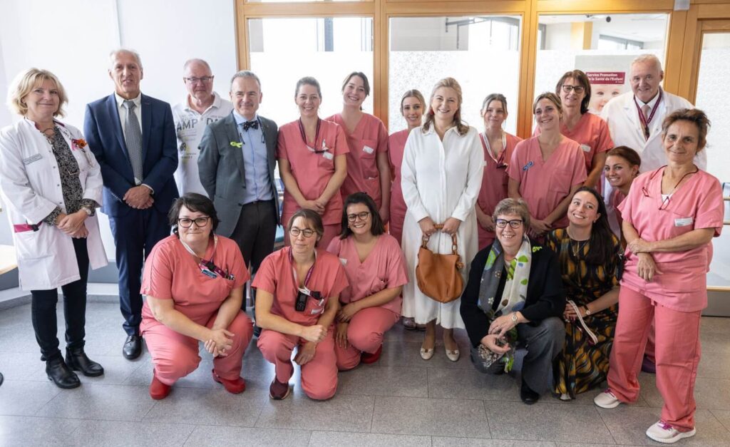 La princesa Estefania visita el centro hospitalario Emile Mayrisch 7 1024x627 - La princesa Estefanía visita el Centro Hospitalario Emile Mayrisch en apoyo a la Semana de la Lactancia Materna