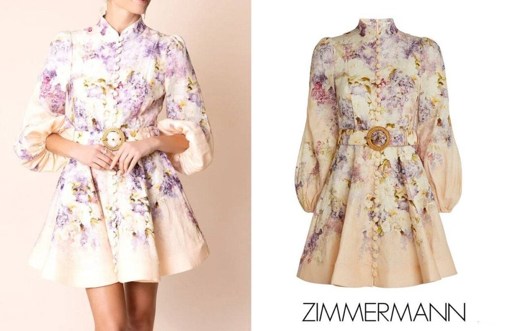 Minivestido con botones Lyrical de Zimmermann