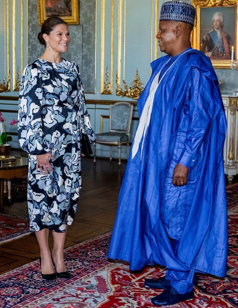 La princesa heredera Victoria recibe al vicepresidente de Nigeria Kashim Shettima 3 791x1024 - La Princesa Heredera Victoria recibe al vicepresidente de Nigeria, Kashim Shettima