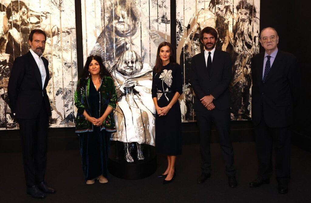 La reina Letizia inaugura la exposicion Goya x Lita Cabellut 8 1024x670 - La Reina Letizia inaugura la exposición Goya x Lita Cabellut en Madrid