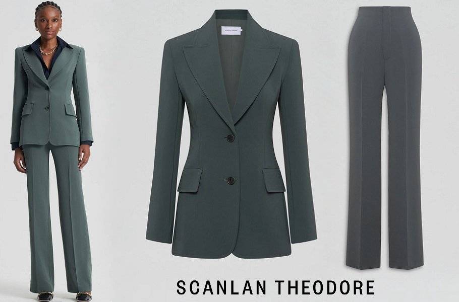 Chaqueta y pantalón de crepé a medida THEODORE de SCANLAN