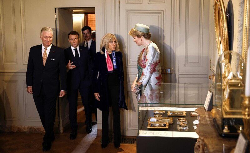 Tercer dia de la visita de Estado a Francia del rey Felipe de Belgica y la reina Matilde 04 - Tercer día de la visita de Estado a Francia del rey Felipe de Bélgica y la reina Matilde