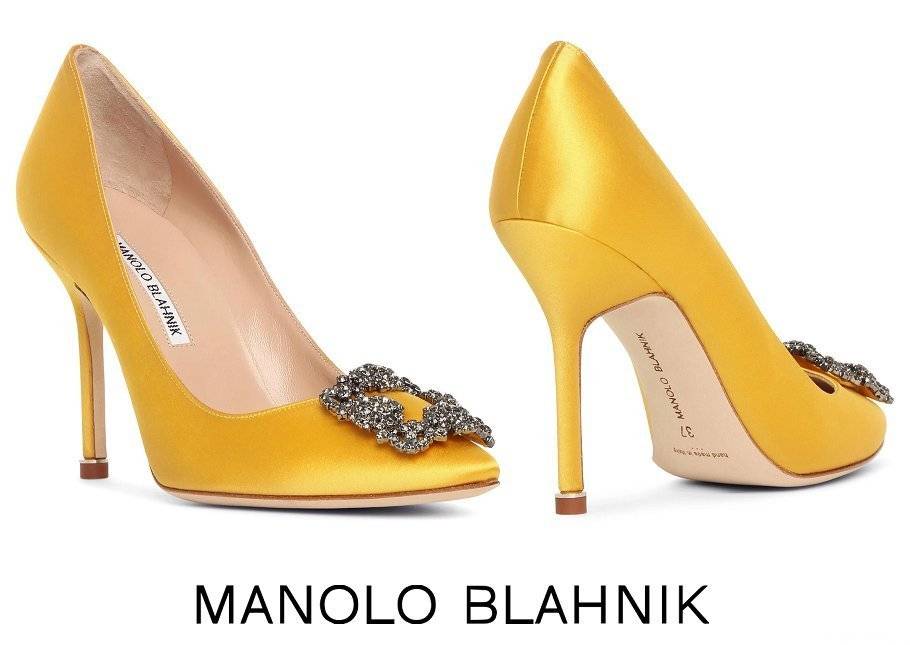 Manolo Blahnik Zapatos De Tacón Hangisi De Satén