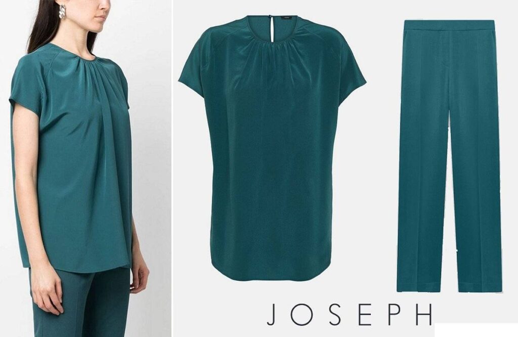 JOSEPH silk crepe blouse and silk pants