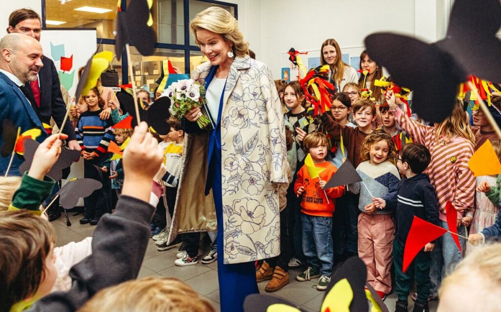 La reina Matilde visita la escuela Desire Van Monckhoven de Gante 03 1024x638 - La Reina Matilde visita la escuela Désiré Van Monckhoven en Gante