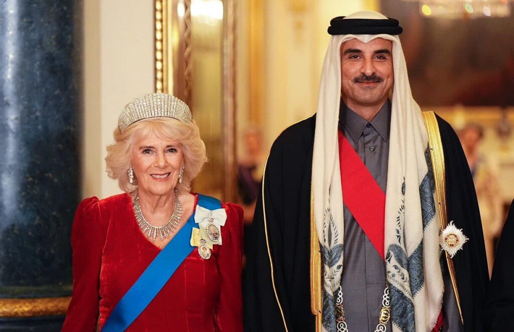 El rey Carlos y la reina Camila ofrecen un banquete de Estado para el emir de Qatar 07 1024x663 - El Rey Carlos y la Reina Camila ofrecen un Banquete de Estado para el Emir de Qatar