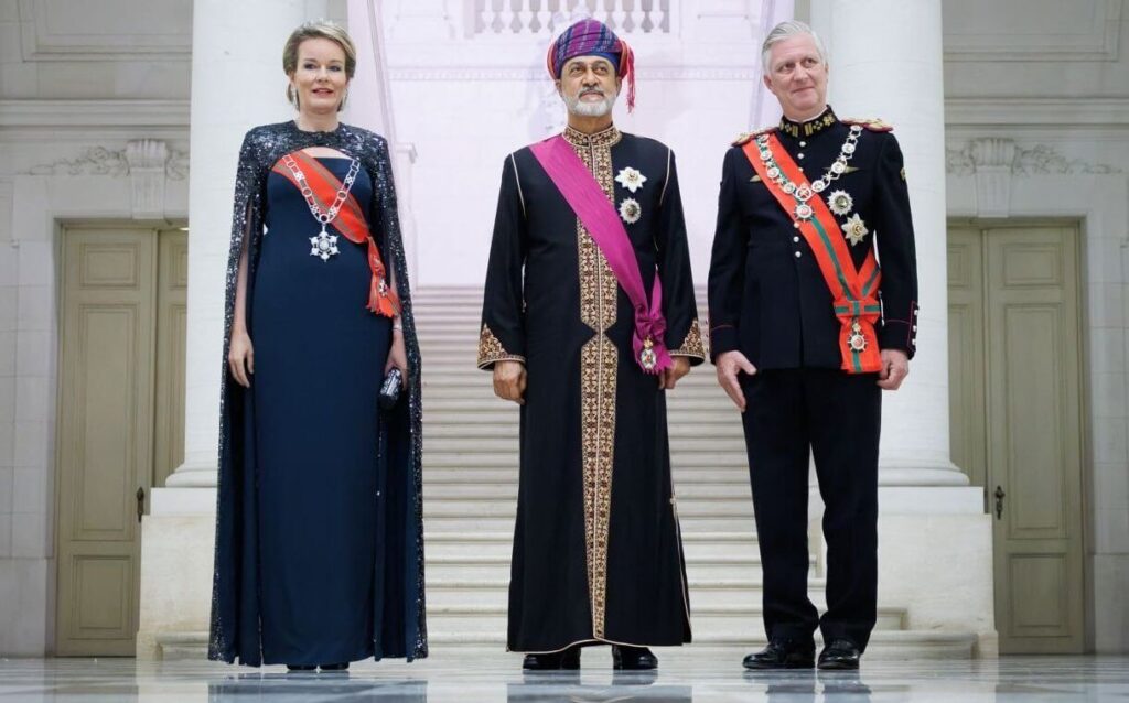 El rey y la reina de Belgica ofrecen un banquete de Estado para el sultan Haitham bin Tariq 2 1024x638 - El Rey y la Reina de Bélgica ofrecen un banquete de Estado en honor al Sultán Haitham bin Tariq