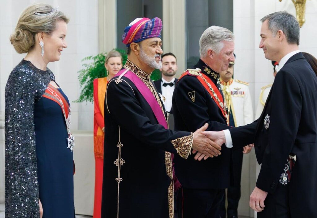 El rey y la reina de Belgica ofrecen un banquete de Estado para el sultan Haitham bin Tariq 5 1024x705 - El Rey y la Reina de Bélgica ofrecen un banquete de Estado en honor al Sultán Haitham bin Tariq