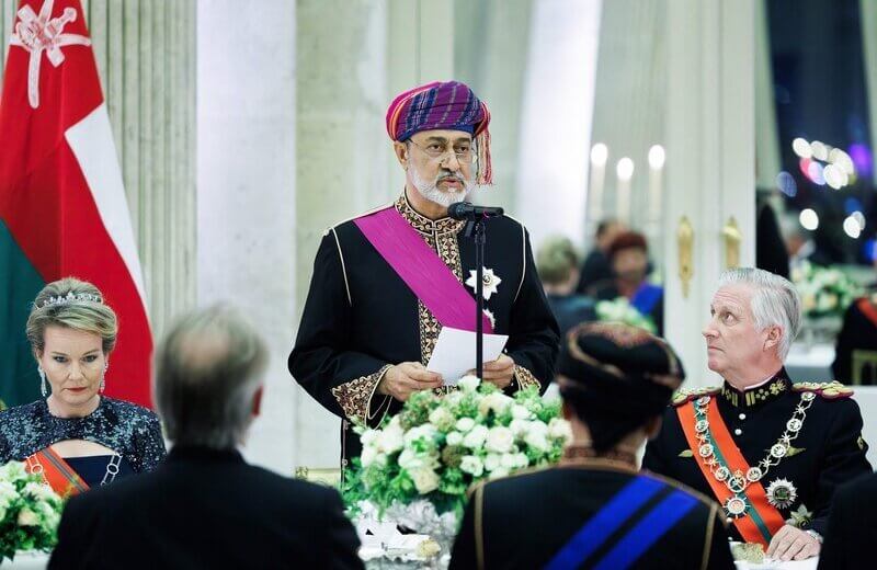 El rey y la reina de Belgica ofrecen un banquete de Estado para el sultan Haitham bin Tariq 6 - El Rey y la Reina de Bélgica ofrecen un banquete de Estado en honor al Sultán Haitham bin Tariq