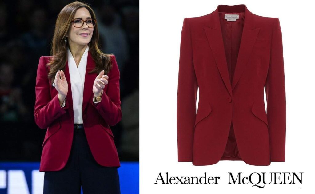 Alexander McQueen chaqueta ajustada de crepé