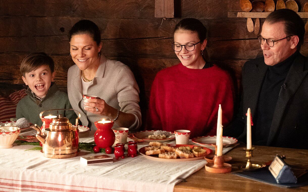 La familia de la Princesa Heredera de Suecia envía un entrañable saludo navideño desde Skansen