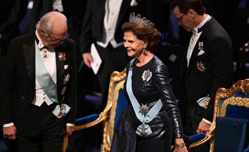 La familia real sueca brilla en la ceremonia del Premio Nobel 2024