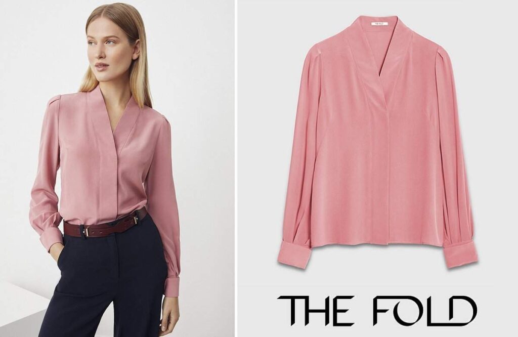 La blusa de seda Fold Harrow