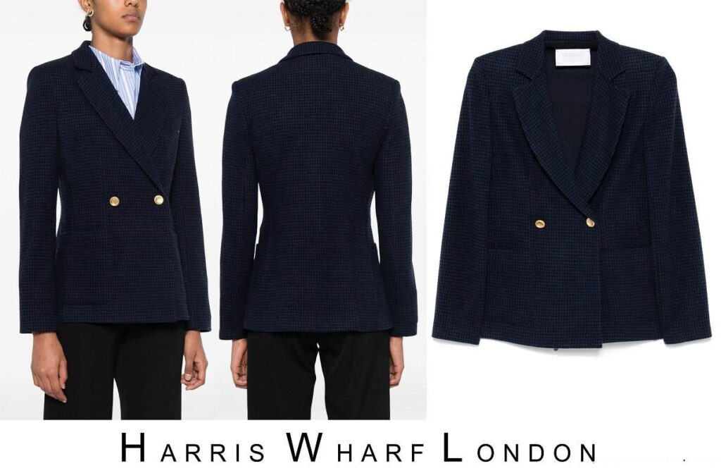 Blazer con estampado de pata de gallo de Harris Wharf London