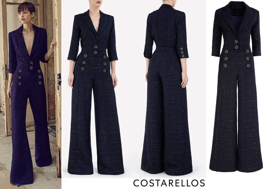 Mono de tweed metalizado Emilia de Costarellos