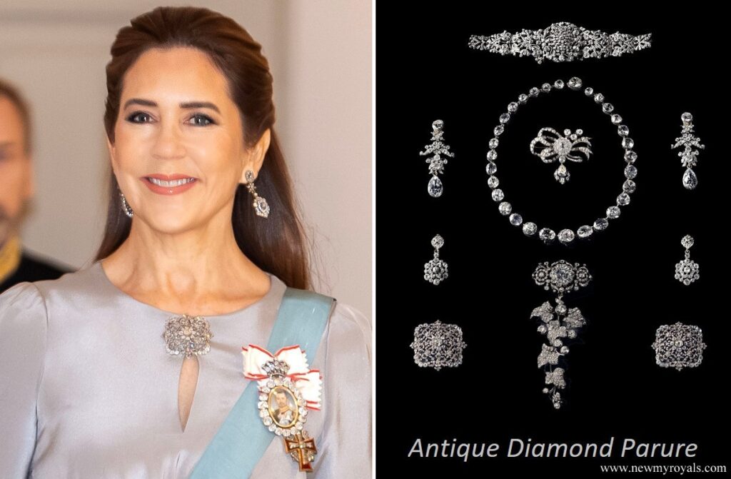 Hereditary Princess Caroline’s Danish Antique Diamond Parure. www.newmyroyals.com