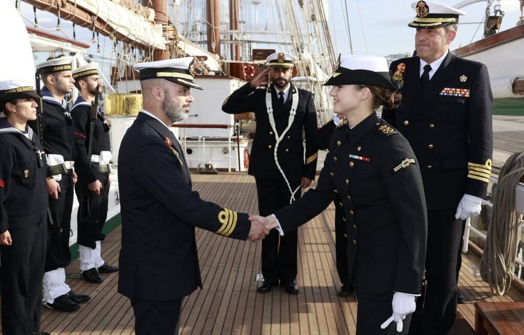 Princesa Leonor embarca en el Buque Escuela Naval Elcano 5 1024x655 - La Princesa Leonor embarca en el Buque Escuela Naval Elcano