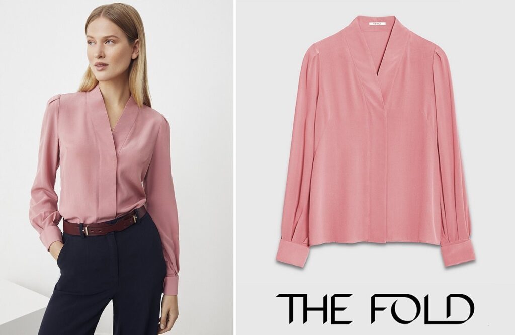 La blusa de seda Fold Harrow