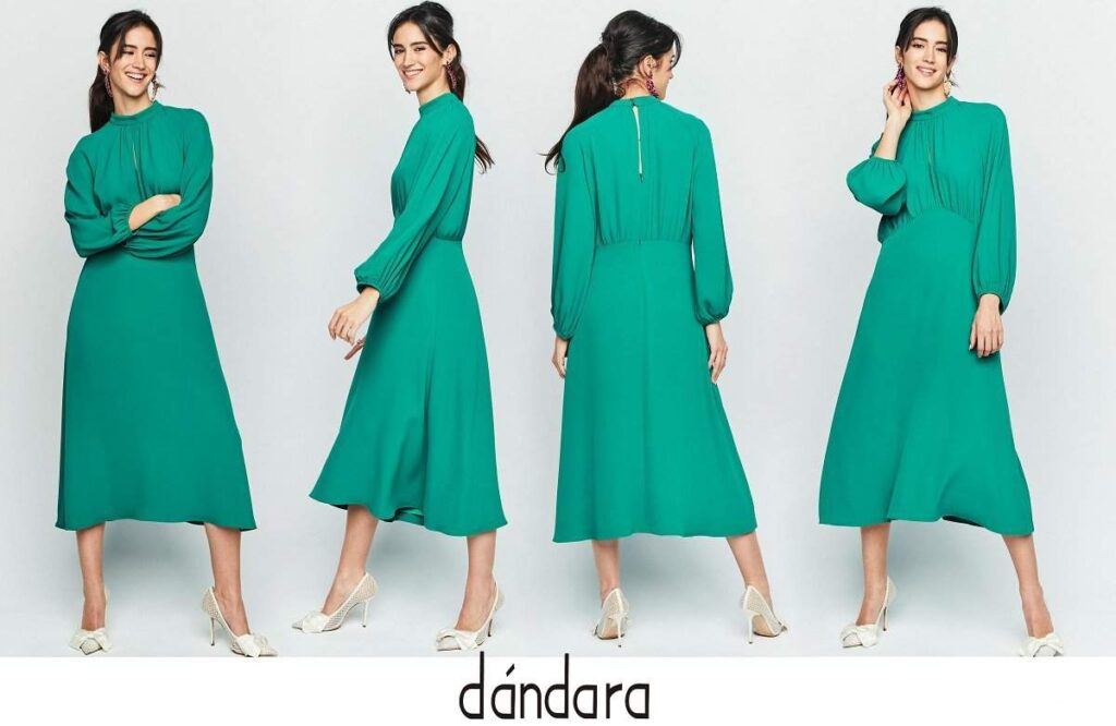 Vestido midi ranglan de Dandara