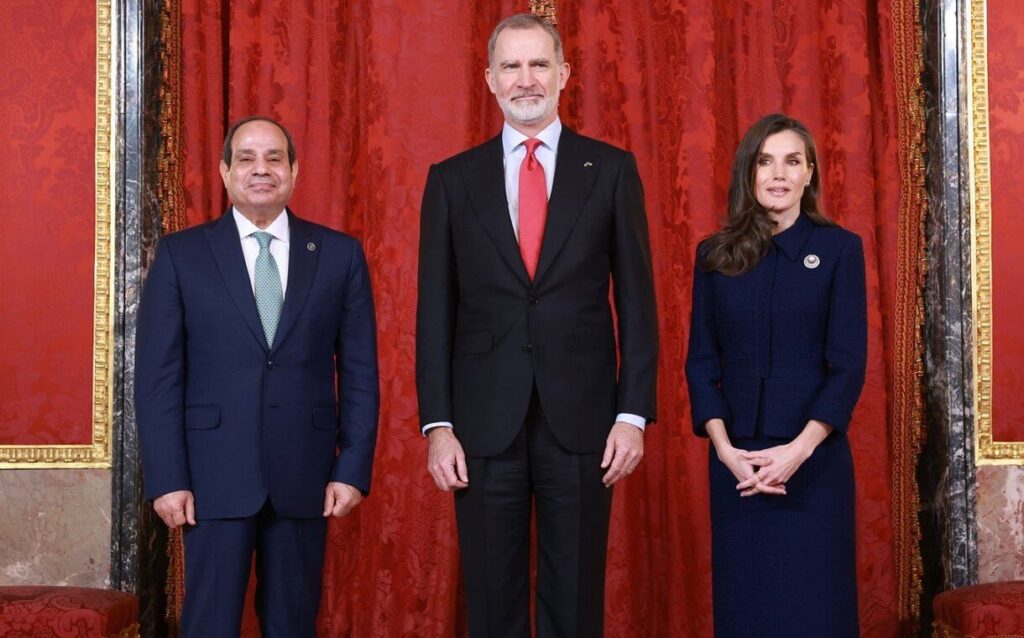 Los Reyes de Espana ofrecen un almuerzo al presidente de Egipto 2 1024x638 - ¡Los Reyes de España reciben al presidente de Egipto con un lujoso almuerzo!