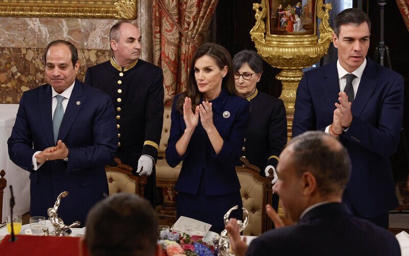 Los Reyes de Espana ofrecen un almuerzo al presidente de Egipto 8 - ¡Los Reyes de España reciben al presidente de Egipto con un lujoso almuerzo!